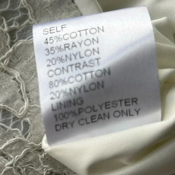 Tadashi Shoji Ivory and Ice trumpet strapless formal gown lace Size 8 - Picture 13 of 15